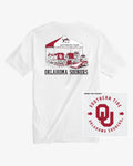 The back view of the Oklahoma Sooners Tailgate Time T-Shirt by Southern Tide - Classic White
